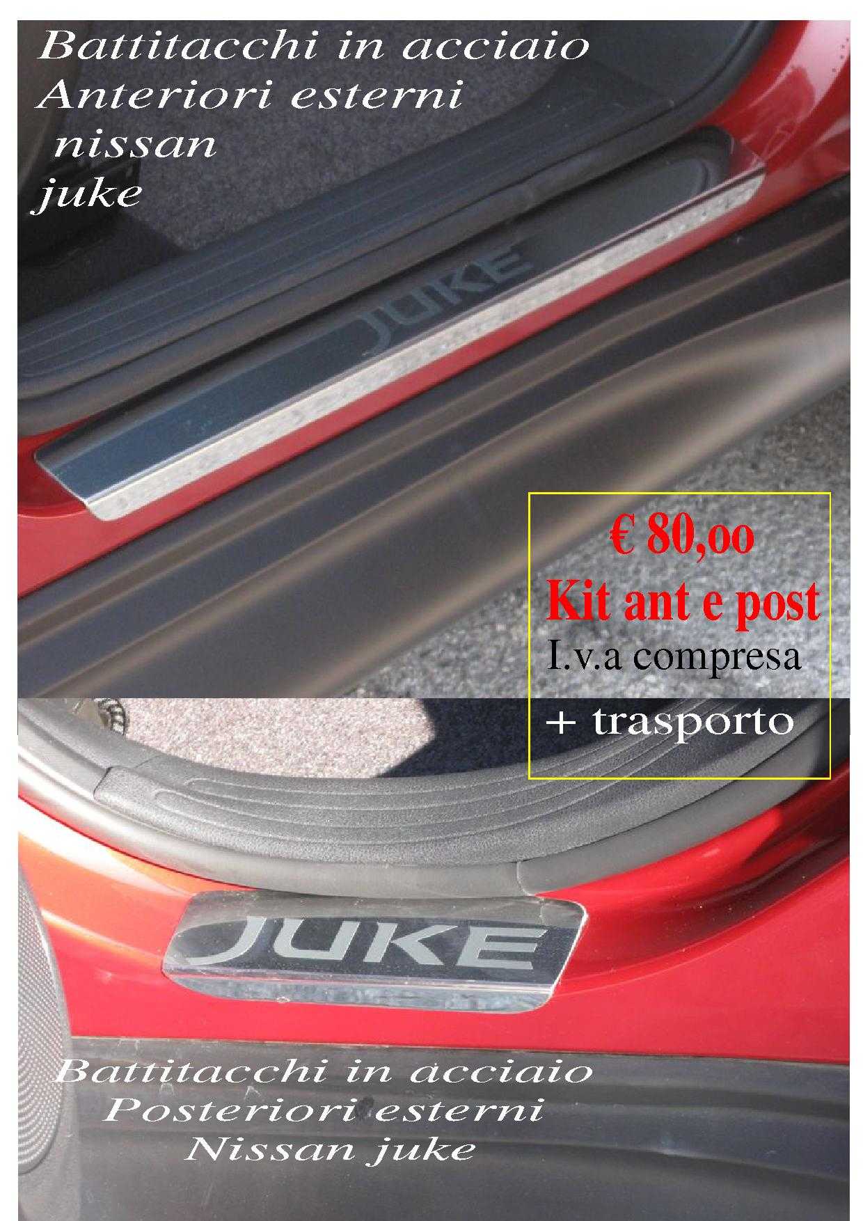 Battitacchi inox esterni Nissan Juke Poster battitacchi esterni Juke